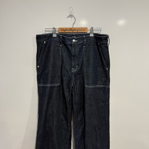 J. Crew Camp-pocket wide leg jean Dark Rinse - Picture 5 of 11